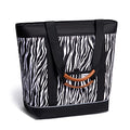 Insulated Cooler Bag Reusable Grocery Tote Bags Transport Large Lunch Box for Women - color: Zebra