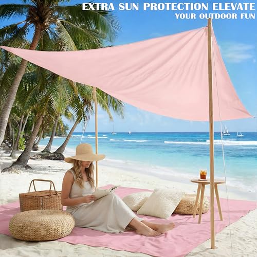 Famstar Beach Blanket Oversized Extra Large 78" X 81",Waterproof Sandproof Beach Blanket 1-7 Adults Lightweight Durable for Travel Camping Hiking Picnic - color: Crimson, size: 78" X 81"