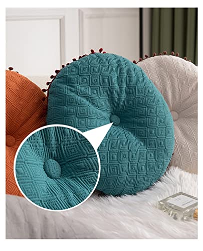 Round Cushion Ball Round Pillow Sofa Cushion Floor Pillow (Blue, 15.7in40cm) - color: Blue