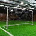 Folding Soccer Goal (12'x6',10'x6',7'x5'), Portable, Light Weight, Steel Frame, Easy to Carry, Perfect for Solo/Team Practice Training, Three Sizes - size: 12' X 6'
