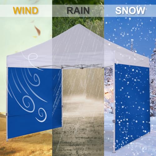 COOSHADE Instant Canopy SunWall 8x8 Canopy SideWall for Pop up Canopy Tent, 1 Pack Sidewall Only, Blue - color: Blue, size: 8x8-Standard