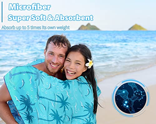 2 Pack Microfiber Thin Lightweight Beach Towel Oversized 71x32 Extra Large Sand Free Towels for Travel Swim Pool Yoga Gym Camping for Adults Women Men Beach Essentials Accessories Vacation Gift - color: 2 Pack Tie Dye and Turtle