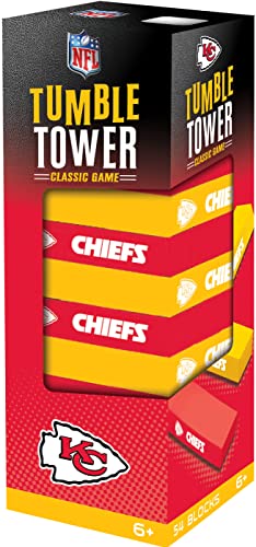 MasterPieces Game Day - NFL Kansas City Chiefs - Officially Licensed Tumble Tower, Real Wood Blocks - style: Kansas City Chiefs