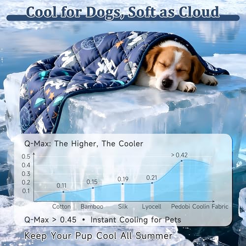 Premium Cooling Mat for Large Dogs - Washable Dog Cooling Throw Blanket，Durable Pet Mat for Cat, Soft Summer Blanket for Hot Weather, 28''x22'' - color: French bulldogs, size: Small