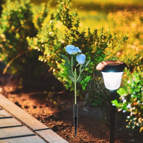 Hemobllo 20-Pack Solar Light Stakes Replacement - Heavy Duty Plastic Ground Spikes with M8 Hole - 4.32" Long Landscape Lighting Stakes for 0.47" (12mm) Diameter Poles - Weatherproof Garden Lawn Spikes