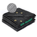 Kesfitt 50% Shade Cloth 10x20 ft, Breathable HDPE Mesh Sun Shade Tarp for Garden & Greenhouse, UV Resistant Outdoor Shade Fabric with Copper Grommets for Plants, Patio, Yard - size: 10ftx20ft, style: 50% Shading Rate