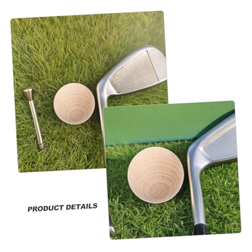 TOYANDONA 5PCS Wooden Croquet Balls Set for Outdoor Lawn Games Sturdy Solid Wood Balls for Backyard Croquet DIY Crafts and School Projects