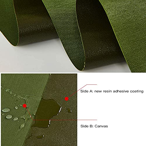 Tarp Canvas,Heavy Duty Waterproof for Outdoors, Truck, Water Resistant, UV Resistant Tarpaulin Cover for Car Boat Camping Firewood Woodpile(6.6 x 9.8 Feet) - size: 6.6 x 9.8 Feet