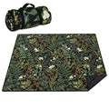 Picnic Blankets Waterproof Foldable Extra Large,80"x 80" Outdoor Beach Blanket Sandproof,3-Layer Lightweight Handy Mat Tote Picnic Camping Rugs for Outside Your Rv (Botanical Fern Leaves Floral Sage) - color: Picnic Blankets 8