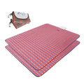 Wind Tour Waterproof Picnic Blanket with Carry Strap - Foldable Sandproof Outdoor Mat for Camping, Beach, Park - 59" x 71",Red (Two Mat Set) - color: 59" X 71",red (Two Mat Set)
