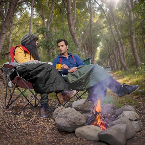 Wind Tour Warm Polar Fleece Blanket Picnic Outdoor & Beach, Machine Washable Camping Quilt for Cold Weather, Adventure, Sleeping, Backpacking (Black) - color: Black