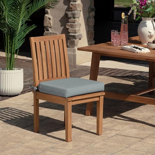 Arden Foam Outdoor Round Back Seat Cushion Kit, 20 x 19, Made with ProFoam, Rain-Proof, Fade Resistant, Stone Grey Leala - color: Stone Grey Leala, style: 20 x 19 Foam Rounded Back Seat Cushion