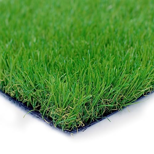 Petgrow Artificial Grass Turf 9FTX30FT- Realistic & Thick Synthetic Fake Grass Mat for Outdoor Garden Landscape Pet Dog Grass Rug Faux Turf - size: 9FTX30FT(370 Square FT)