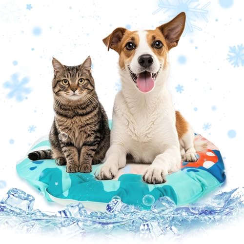 Pet Cooling Mat for Dogs Cats, Thickened Durable Cooling Pad Washable for Small Pets, Indoor & Outdoor Summer Use