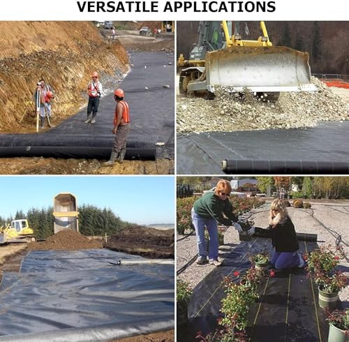 forimo Driveway Fabric, 13x65 ft Road Fabric Commercial Barrier Fabric, Landscape Fabric Heavy Duty 5OZ French Drain Fabric for Erosion Control,Landscape Fabric,Construction Projects - size: 13×65 ft-5OZ