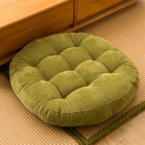 SK Studio Meditation Floor Pillow, Large Floor Cushions, Round Floor Cushion Seating for Adults Kids, Classroom Furniture Floor Pillow for Yoga Living Room, Green, 17" W x 17" L (Pack of 1) - color: Green, size: 17"W x 17"L (Pack of 1)