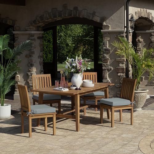 Arden Foam Outdoor Round Back Seat Cushion Kit, 20 x 19, Made with ProFoam, Rain-Proof, Fade Resistant, Stone Grey Leala - color: Stone Grey Leala, style: 20 x 19 Foam Rounded Back Seat Cushion