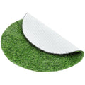Artificial Grass Mat Round Fake Turf Tiles Realistic Grass Rug for Balcony Patio Outdoor Faux Placemats DIY Crafts and Decorations Textured Grip Backing