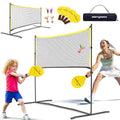 6ft Portable Pickleball & Paddle Ball Set: Easy Setup Paddle Game with Net, Similar to Badminton, Pingpong, and Jianzi, All-in-1 Set for Lawn, Backyard, Camping, Beach Indoor & Outdoor
