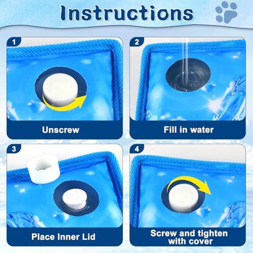 Dog Cooling Mat 2.0, Universal Pet Cooling Pad, Double-Sided Durable Water-Resistant, Portable and Easy to Clean, Suitable for All Pets, Keep Your Pet Cool Indoors and Outdoors (47.5" x 29.5") - size: X-large