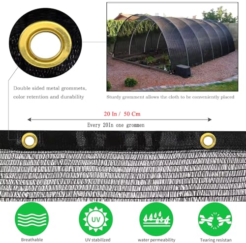 40% Shade Cloth for Plants, 10X10Ft Greenhouse Shade Cloth, Plant Shade Cover from Sun, Outdoor Mesh Tarp for Garden, Vegetables, Flowers, Potted Plants Heat Protection. - size: 10×10FT