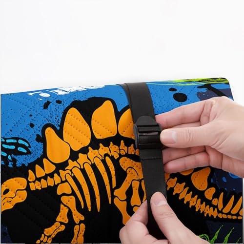 Outdoor Picnic Blanket Portable Ultrasonic Waterproof Picnic Dinosaur Theme Cartoon Printed Camping Beach Mat for Sand and Wet Grass Hiking (Dinosaur S - color: Dinosaur, size: Standard - 59"x78"