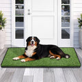 Artificial Grass Mat, Dog Grass Pee Pads, Fake Grass Pad for Pets Potty Training, Soft Grass Pad Rug, Grass Doormat with Drainage Holes, Pet Turf for Indoor Outdoor Use, Washable(19.7"*55.1") - size: 1'8" x 4'7" (Rectangular)