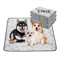 Qeils Reusable Puppy Pads, 6 Pack Washable Pee Pads for Dogs, Non Slip Wee Wee pad, Absorbent and Leakproof Training Mats for Potty, Crate, Playpen, Bed, Sofa, 34"x 36" - size: 34x36(pack of 6)