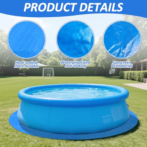 YEXEXINM 24Ft Round Pool Ground Cloths Swimming Pool Ground Cloth,Round Pool Liner Pad for Above Ground Swimming Pool,Heavy Duty Pool Ground Mat Protector to Prevent Puncture Pool Ground Tarp