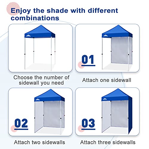 EAGLE PEAK Canopy Sidewall for 5x5 Pop Up Canopy Frame, Single Side Wall Panel Only (Fits 5x5 Straight Leg Frame, Canopy Top or Frame NOT Included), Blue - color: Blue