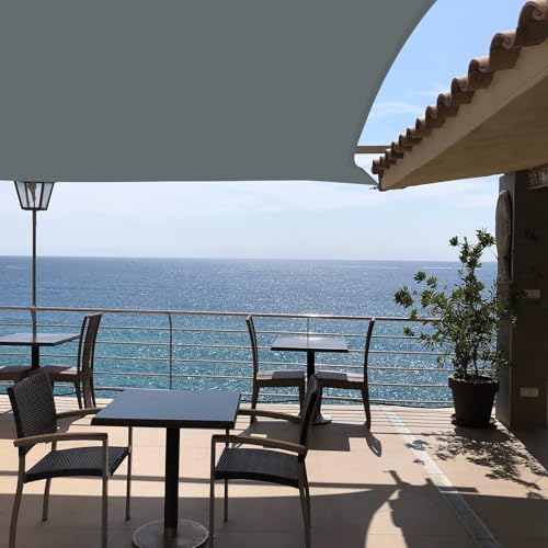 Neween Shade Sails, Waterproof Sun Shade Sail Rectangle UV Block Canopy Sun Shade for Outdoor Patio and Garden, Yard Activities (13'x16',Gray) - color: Gray, size: 13'x16'