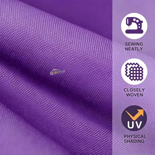 10ft Patio Umbrella Replacement Canopy 8 Ribs, Waterproof & Fade Resistant Market Umbrella Cover, Thickened Polyester Fabric for Backyard, Garden and Pool (Canopy Only) (Purple) - color: Purple