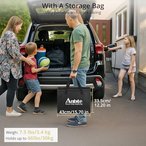 Anbte 3ft Tri-fold Camping Table Max 29.5", 3 Adjustable Heights Aluminum Folding Camping Table with Storage Bag, Lightweight, Portable Handle for Travel Outdoor Beach Picnic, 35" x 16", Black - size: 35.4“l X 16"w X 29.5h"