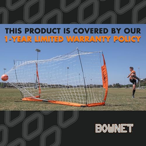 Bownet Portable Folding Soccer Goal – Pop Up Backyard & Training Soccer Net for Indoor or Outdoor – Easy Setup with Carry Bag - size: 7 x 21 Feet