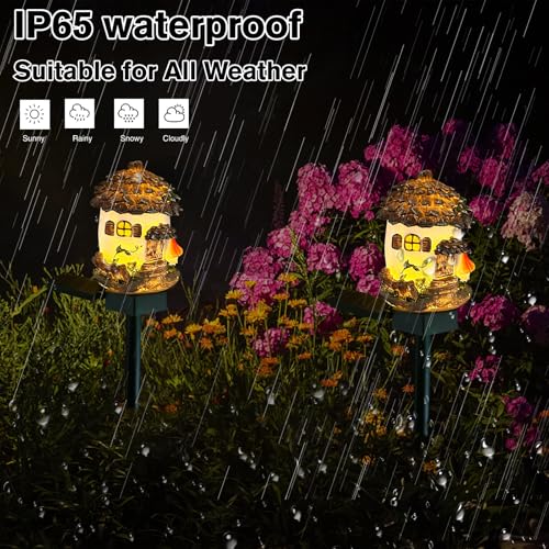 Solar Pinecone Lights for Outside, Waterproof Fairy Garden Lights Solar Christmas Lights, Decorative Fall Acorn Lights Thanksgiving Decoration Solar Garden Decor for Outdoor Lawn Yard Patio - color: Gray