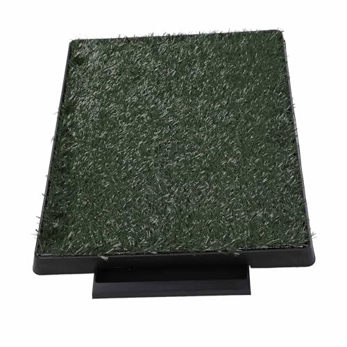 Zerodis Dog Grass Patch Potty, Artificial Reusable Washable Training Dog Grass Bathroom Turf with Pee Baffle and Tray for Small Medium Large Dogs (Small Size) - size: Small Size