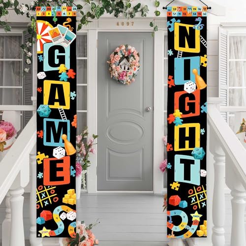 Lofaris Kids Party Banner - Game Night Decorations for Kids, 70.8x11.8 Inches - Game Theme Outdoor Porch Banner for Birthday Celebrations