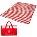 Stansport Tatami Straw Ground Mat 60" L x 78" W - color: Red