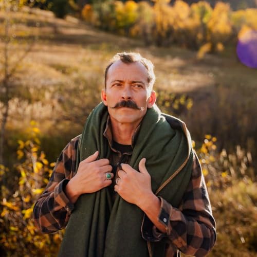 Arcturus Military Wool Blanket - Warm, Thick, Washable - Great for Outdoors, Camping, Stadium Blanket, Picnics, Travel - Car & Bushcraft Survival Kits - color: Olive Green