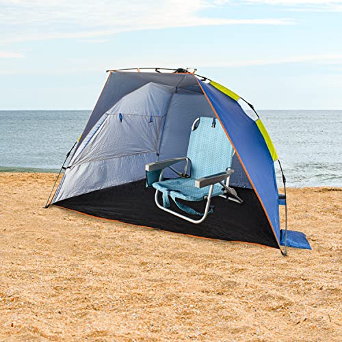 Bliss Hammocks Pop-Up Beach Tent w/Carrying Bag, Collapsible Design, Sun Protection and Weather Resistant