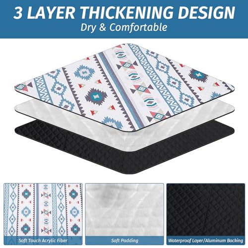 Picnic Blankets Extra Large - Beach Blanket Waterproof Sandproof with Shoulder Strap, Machine Washable, Outdoor Blanket with Stakes for Grass Concert, Park, Lawn,Travel,Spring Summer. Navy - color: Bohocheck