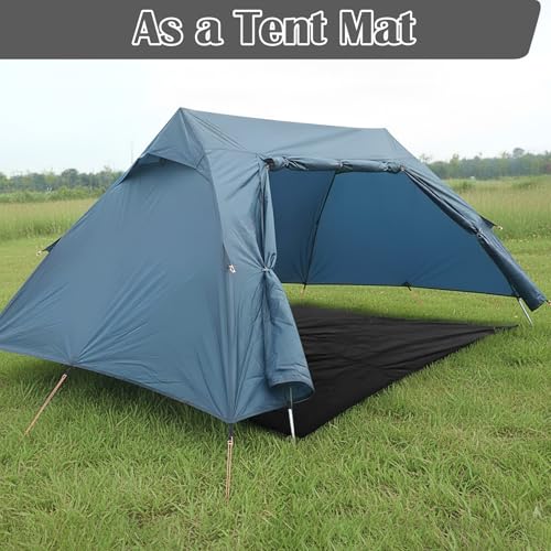 Tent Footprint, Waterproof Camping Tarp, 87" x 59" Ultralight Tent Floor Mat with Storage Bag for Outdoors Ground Camping Hiking Backpacking Beach