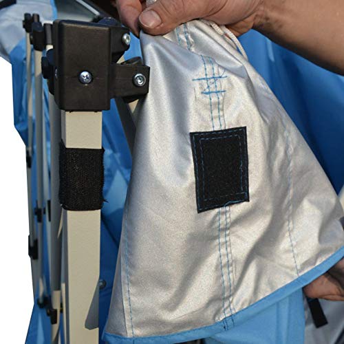Impact Canopy 040000003 Slant Leg Canopy, 10' x 10', Blue-No Sidewall - color: Blue, style: No Sidewall