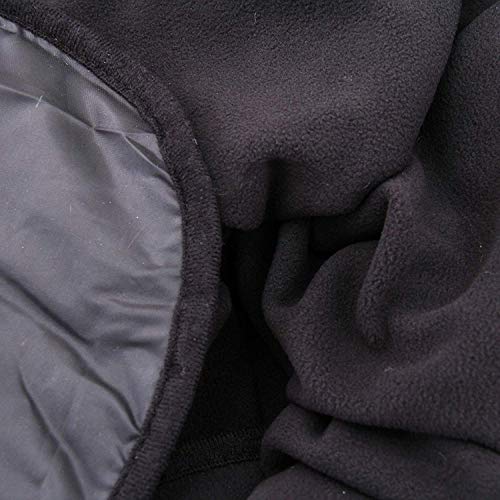 Threadart Outdoor Rainproof & Windproof Thick Stadium Blanket | for Camping, Picnic, Sports, Festivals, Football, Baseball, Concerts, Parks, Beach 55" x 79" - color: Black