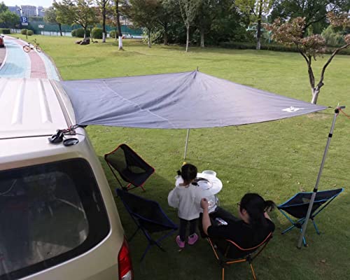 Hikeman Tent Footprint - Waterproof Camping Tarp, Heavy Duty Tent Floor Saver, Ultralight Ground Sheet Mat for Hiking, Backpacking, Hammock, Beach - Storage Bag Included(M-83”x55”) - color: Grey,140x210cm, size: Medium