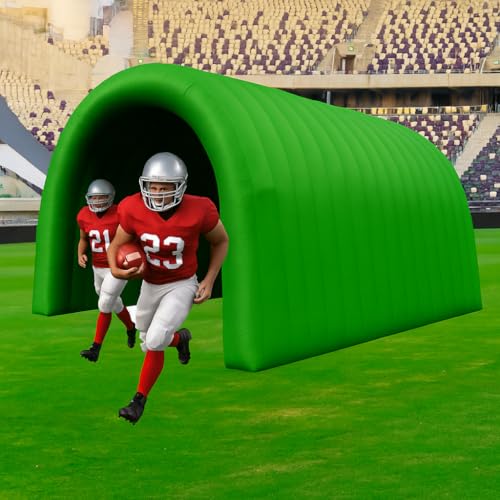 23x10x10FT Quick Setup Inflatable Tunnel Arch - for Sports Games, Trade Shows & Promotions (Blower Included) - color: Green, size: 16.5FT