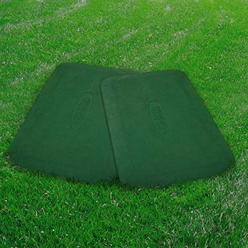 Gorilla Playsets 09-0012-PAIR-G Protective Rubber Mat For Swing Set of 2 Mats, Green - color: Green