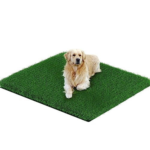 Grass Pad for Dogs 33 x 33 inches, Strong Absorbency Soft and Realistic Grass for Pets Potty Training, Easy to Clean, Indoor Outdoor Use (1 Pack) - size: 33x33 Inch
