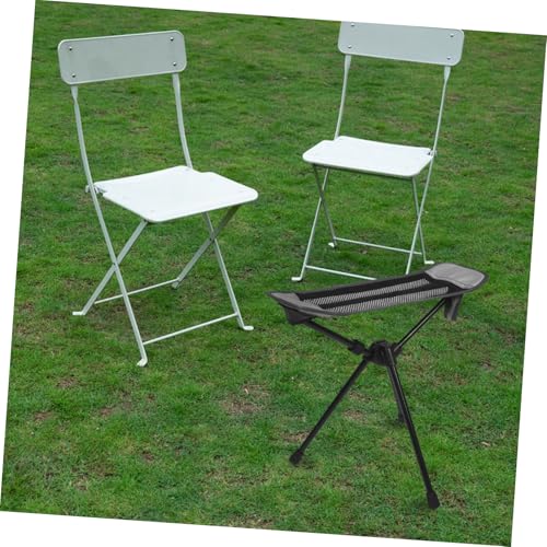 ibasenice Ultralight Portable Camping Chair Foot Rest Foldable Hammock Seat for Outdoor Compact Camp Stool Quick-fold Mechanism Camping Foot Rest Attachment