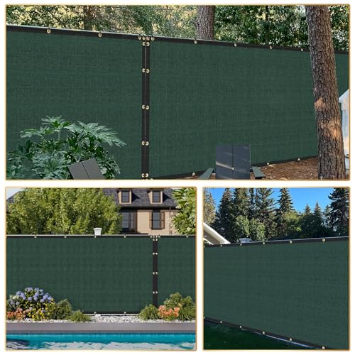 Privacy Fence Screen 6' x 3' Fencing Cover Heavy Duty Mesh Windscreen Cloth for Outdoor Garden Patio Backyard Chain Link Fence Green - color: Green, size: 6' x 3'